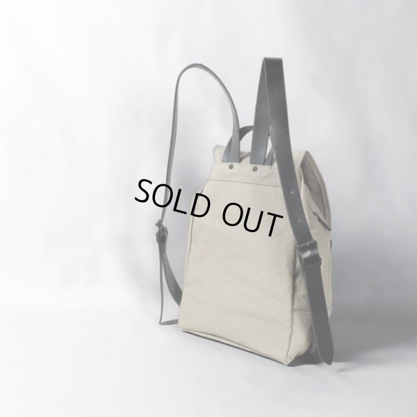 画像3: BAGGYPORT / バギーポート 6号帆布×BLACK リュック (3)