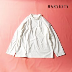 画像1: HARVESTY / ハーベスティ モックネックロングスリーブTシャツ (1)