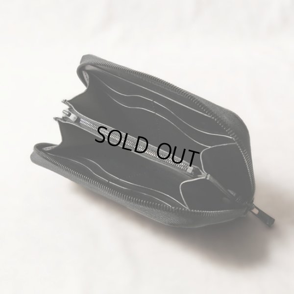 画像5: Re-ACT / リアクト フラワーエンボスレザー ラウンドファスナーロングウォレット (5)