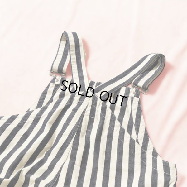 画像6: HARVESTY / ハーベスティ ノンフェイドストライプオーバーオール (6)