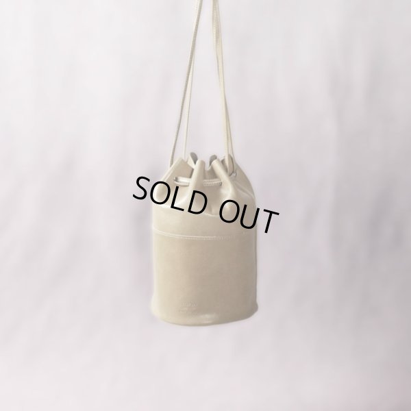 画像11: TIDEWAY / タイドウェイ LIGHT LEATHER DROW STRING BAG M (11)