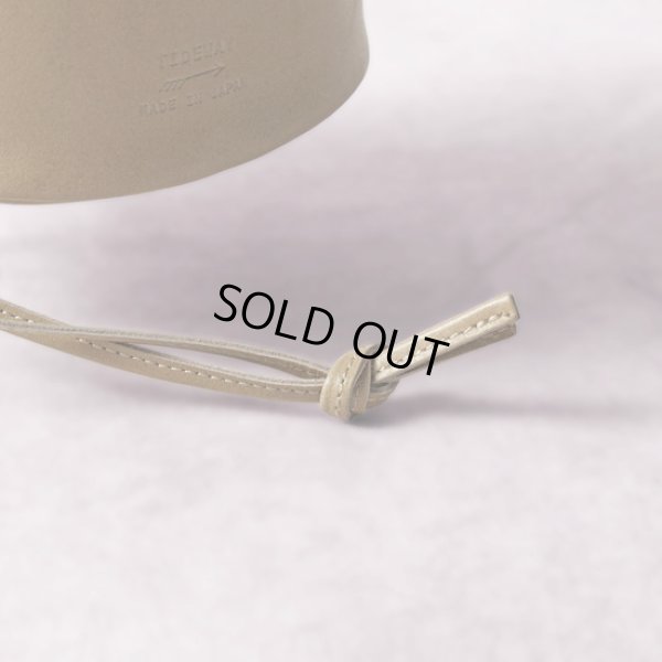 画像10: TIDEWAY / タイドウェイ LIGHT LEATHER DROW STRING BAG M (10)