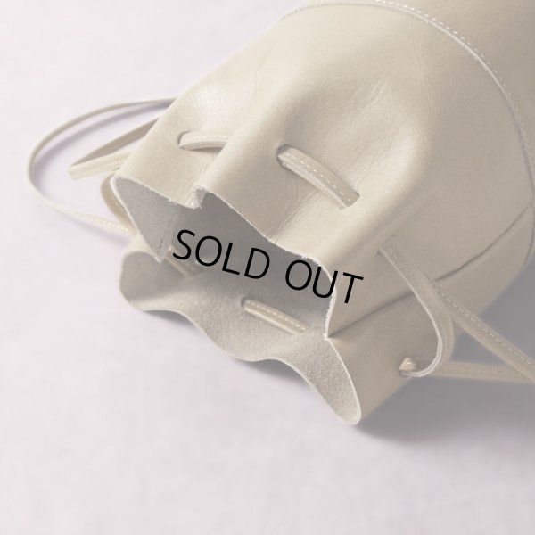 画像6: TIDEWAY / タイドウェイ LIGHT LEATHER DROW STRING BAG M (6)