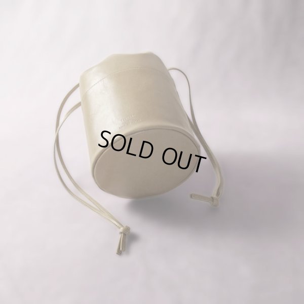 画像8: TIDEWAY / タイドウェイ LIGHT LEATHER DROW STRING BAG M (8)