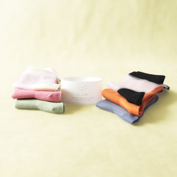 画像1: en Lille / リーレ すりがらす ショートソックス3足セット MUJI (1)