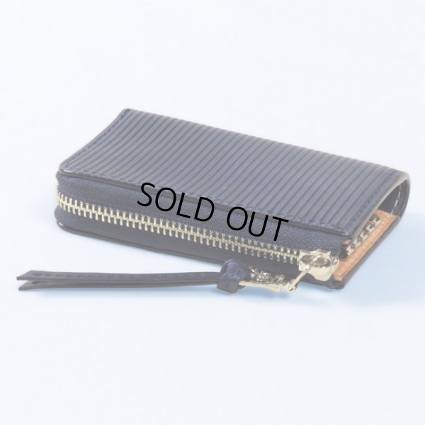 画像2: BAGGYPORT / バギーポート コーアイ 藍染レザーエンボスキーケース ストレート (2)