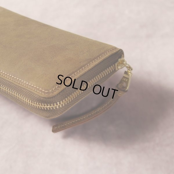 画像5: BAGGYPORT / バギーポート WAXED KUDU ラウンドジップロングウォレット (5)