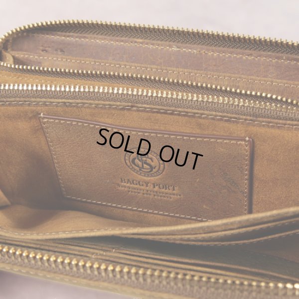 画像8: BAGGYPORT / バギーポート WAXED KUDU ラウンドジップロングウォレット (8)