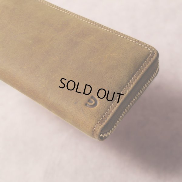 画像3: BAGGYPORT / バギーポート WAXED KUDU ラウンドジップロングウォレット (3)