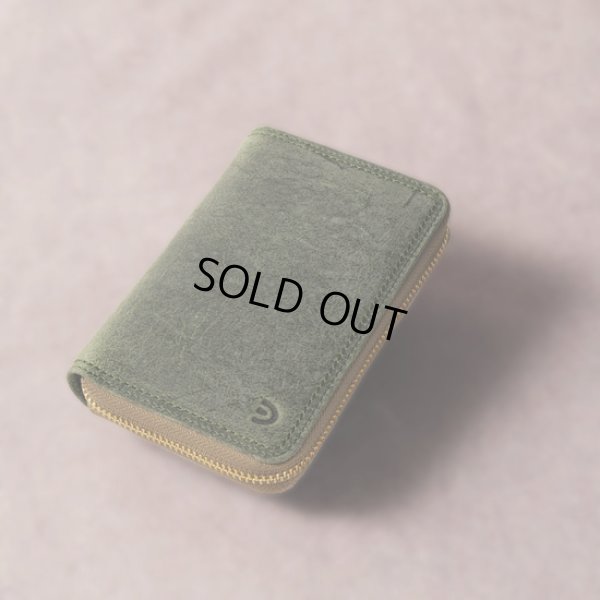 画像2: BAGGYPORT / バギーポート WAXED KUDU ハーフウォレット (2)