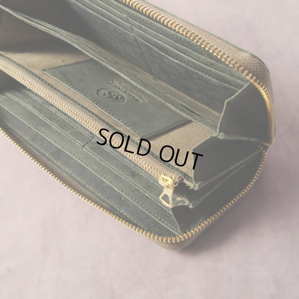 画像13: BAGGYPORT / バギーポート WAXED KUDU ラウンドジップロングウォレット (13)