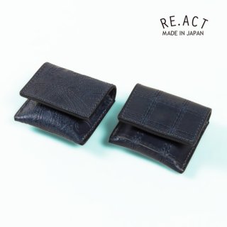 【お取り置き】RE.ACT　リアクト　ブライドルレザー　ロングウォレット　長財布 楽天市場】RE.ACT(リアクト) インディゴ ペイズリー ラウンド