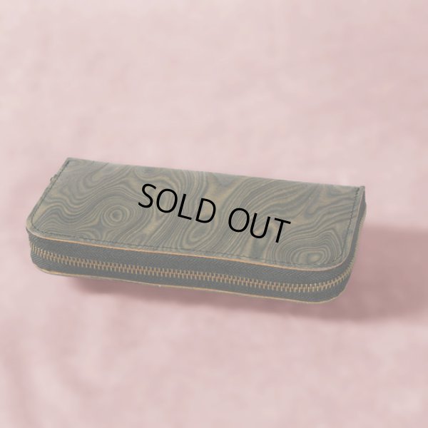 画像4: MAGNET / マグネット スキモレザー ラウンドファスナーロングウォレット WOOD (4)