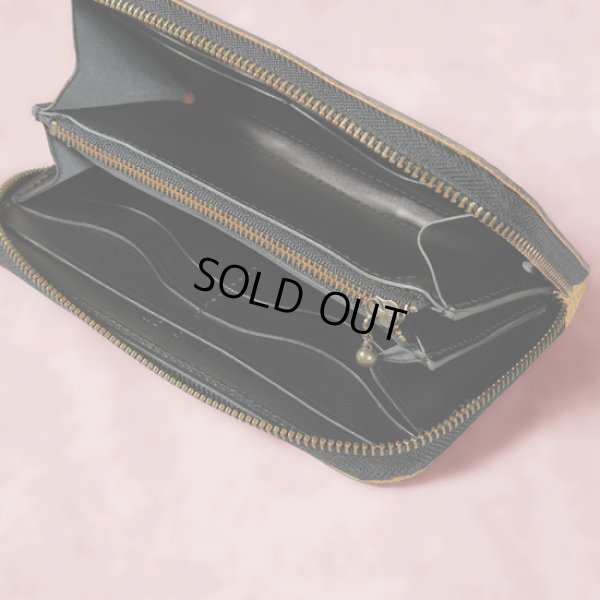 画像7: MAGNET / マグネット スキモレザー ラウンドファスナーロングウォレット WOOD (7)