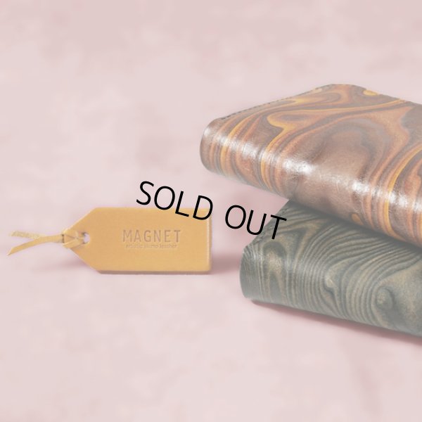 画像14: MAGNET / マグネット スキモレザー ラウンドファスナーロングウォレット WOOD (14)