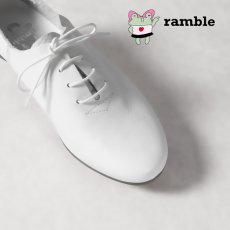 画像1: ramble dance / ランブルダンス レザー4穴切替レースアップシューズ (1)