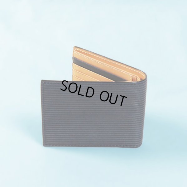 画像4: BAGGYPORT / バギーポート コーアイ 藍染レザーエンボスウォレット ストレート (4)