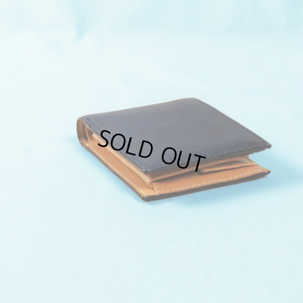 画像2: BAGGYPORT / バギーポート コーアイ 藍染レザーエンボスウォレット ストレート (2)