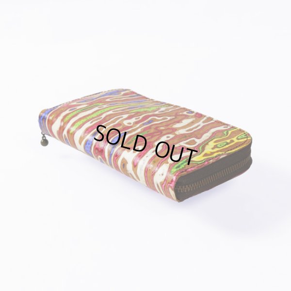 画像4: MAGNET / マグネット スキモレザー ラウンドファスナーロングウォレット (4)