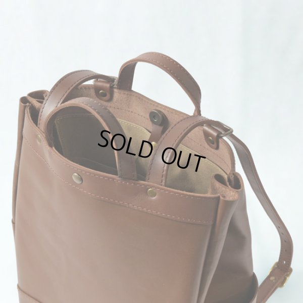 画像8: TIDEWAY / タイドウェイ 50/50LEATHER 2WAY RUCK L (8)