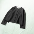 画像2: mizuiroind / ミズイロインド クルーネック ショートワイドカーディガン (2)