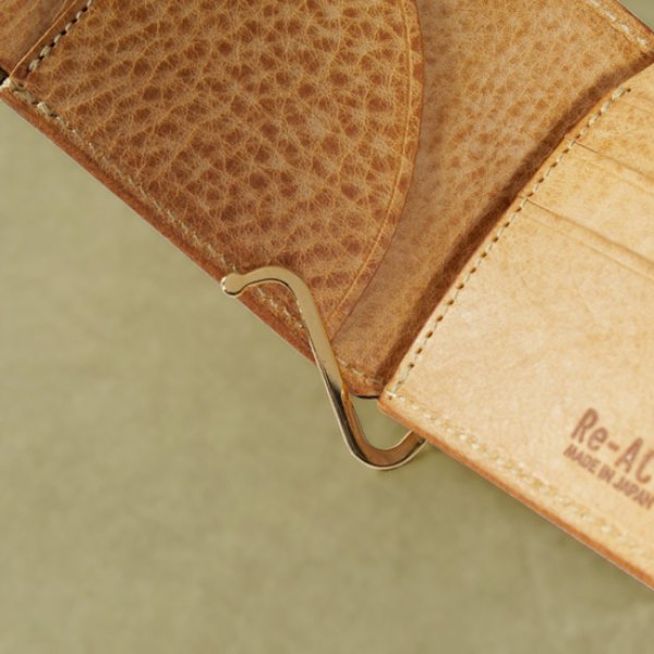 画像5: Re-ACT / リアクト アラスカレザー マネークリップウォレット (5)