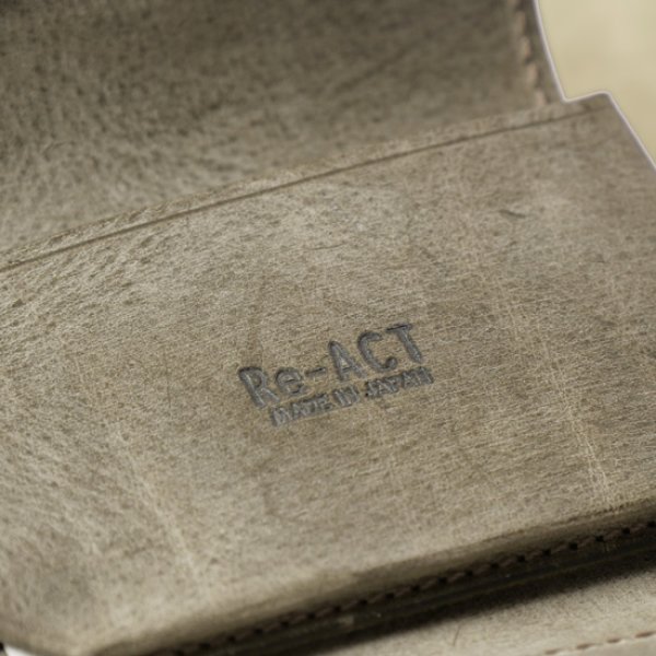 画像7: Re-ACT / リアクト アラスカレザー 3つ折りミニウォレット (7)