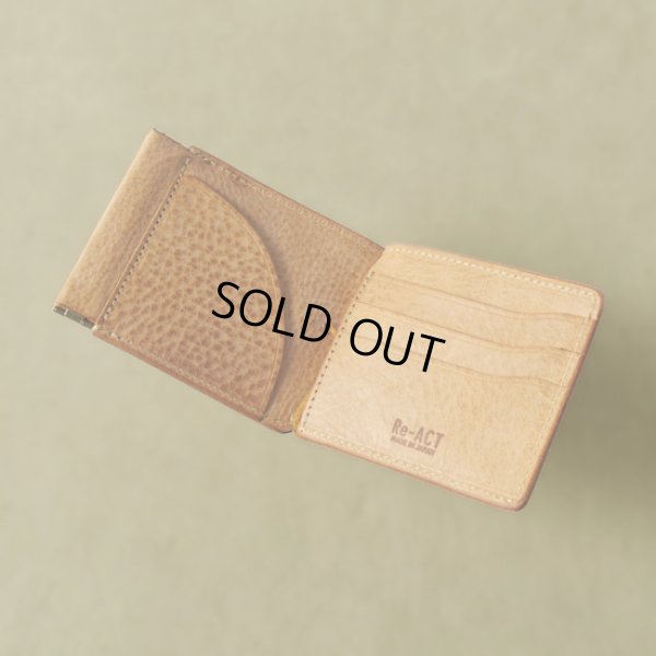 画像4: Re-ACT / リアクト アラスカレザー マネークリップウォレット (4)