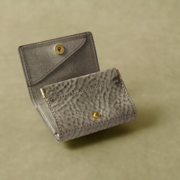 画像5: Re-ACT / リアクト アラスカレザー 3つ折りミニウォレット (5)