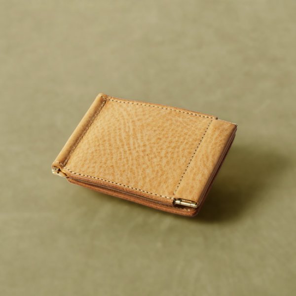 画像2: Re-ACT / リアクト アラスカレザー マネークリップウォレット (2)