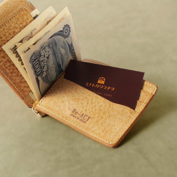 画像7: Re-ACT / リアクト アラスカレザー マネークリップウォレット (7)