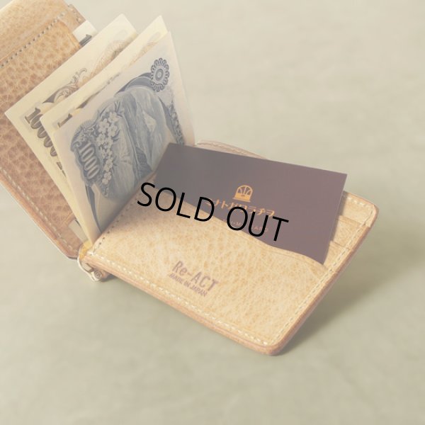 画像7: Re-ACT / リアクト アラスカレザー マネークリップウォレット (7)