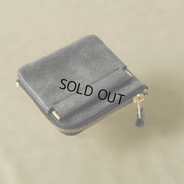 画像3: Re-ACT / リアクト アラスカレザー Lファスナーコンパクトウォレット col.gray (3)