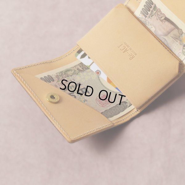 画像10: Re-ACT / リアクト フラワーエンボスレザー 3つ折りミニウォレット (10)