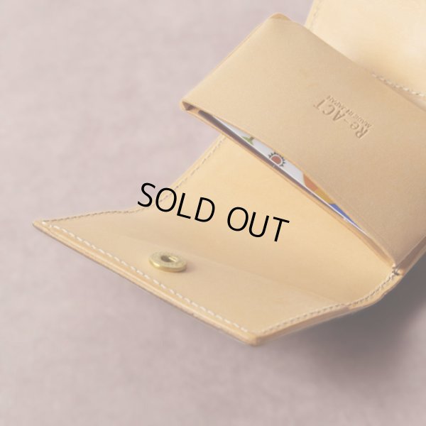 画像9: Re-ACT / リアクト フラワーエンボスレザー 3つ折りミニウォレット (9)