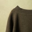 画像7: prit / プリット リーブルダブルフェイス×シャギーチェック切替ニットライクプルオーバー (7)