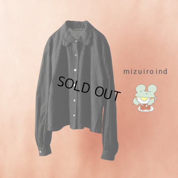 画像1: mizuiroind / ミズイロインド レースカラーシャツ (1)