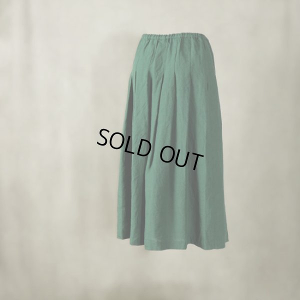 画像7: ina / イナ ウエスト紐 アイリッシュリネンタックスカート (7)