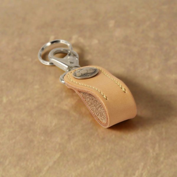 画像5: KCs / ケイシイズ ５セントキーリング ハンドステッチ (5)