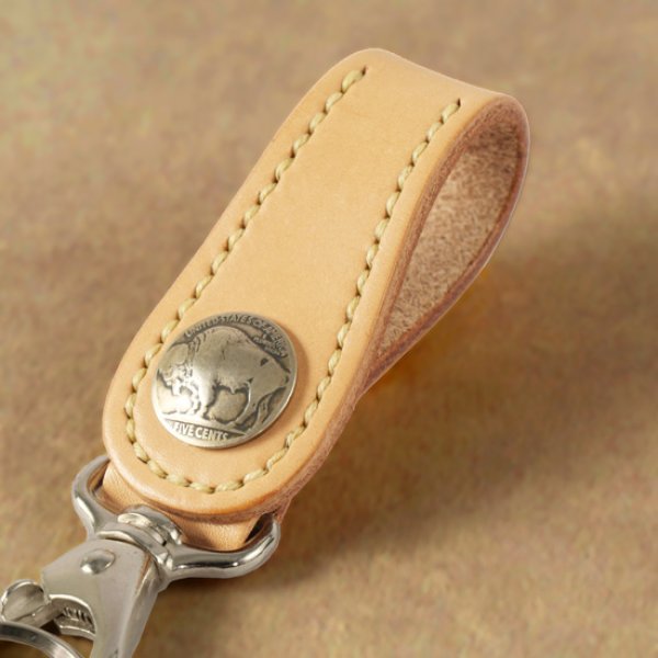 画像3: KCs / ケイシイズ ５セントキーリング ハンドステッチ (3)