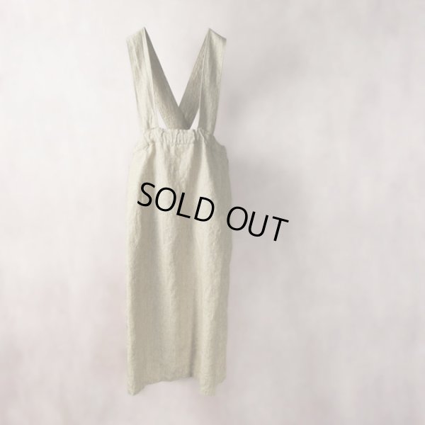 画像2: tumugu / ツムグ スペック染リネンツイル 吊りスカート (2)