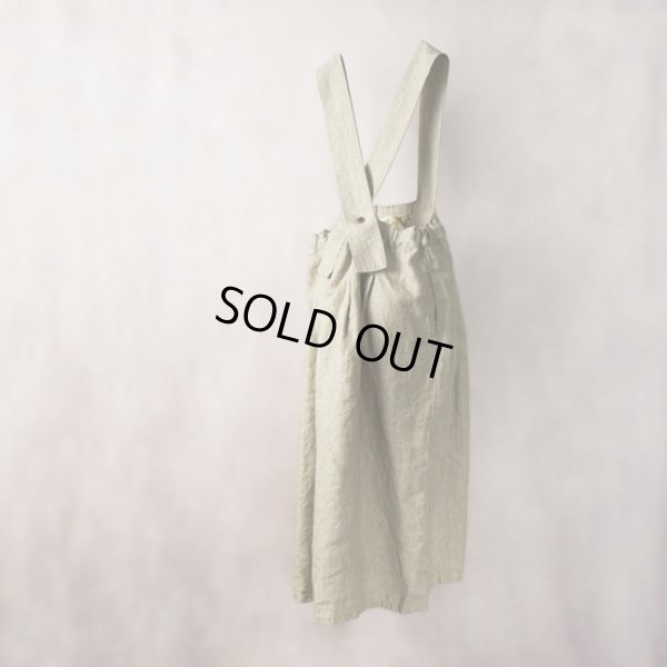 画像6: tumugu / ツムグ スペック染リネンツイル 吊りスカート (6)