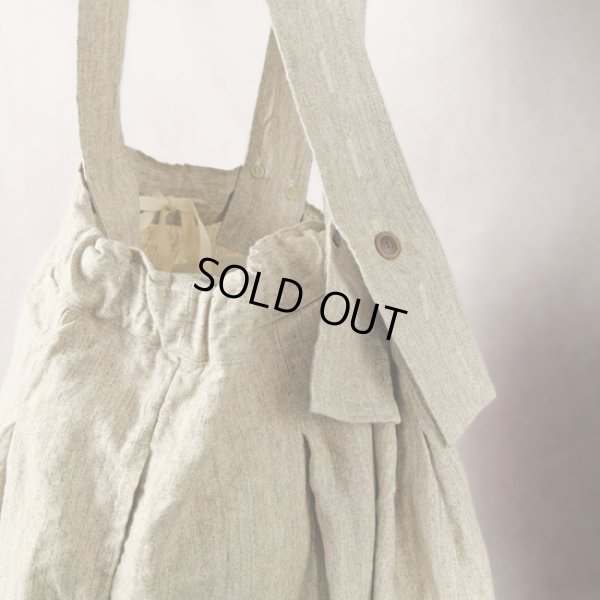 画像4: tumugu / ツムグ スペック染リネンツイル 吊りスカート (4)