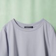 画像2: mizuiroind / ミズイロインド クルーネックフレアTシャツ (2)