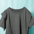 画像2: mizuiroind / ミズイロインド クルーネックショルダータックTシャツ (2)