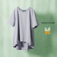 画像1: mizuiroind / ミズイロインド クルーネックフレアTシャツ (1)