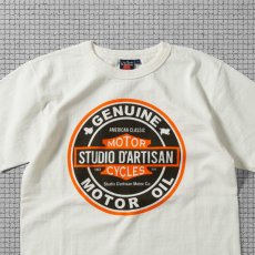 画像5: STUDIOD'ARTISAN / ステュディオダルチザン 吊り編みプリントTシャツ (5)