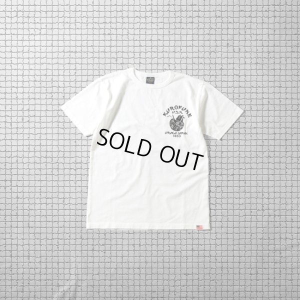 画像2: STUDIOD'ARTISAN / ステュディオダルチザン 黒船 U.S.N.Tシャツ (2)