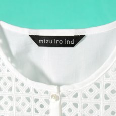 画像3: mizuiroind / ミズイロインド レースクルーネックノースリーブシャツ (3)