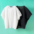 画像11: mizuiroind / ミズイロインド レースクルーネックノースリーブシャツ (11)